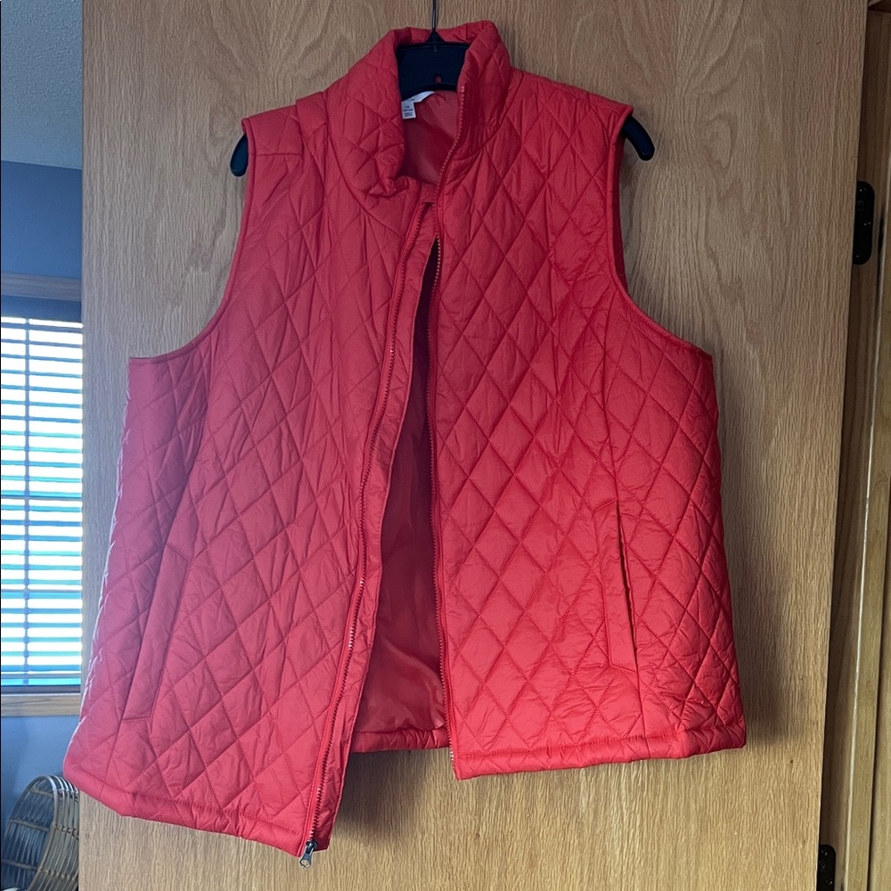 Red Quilted Vest
